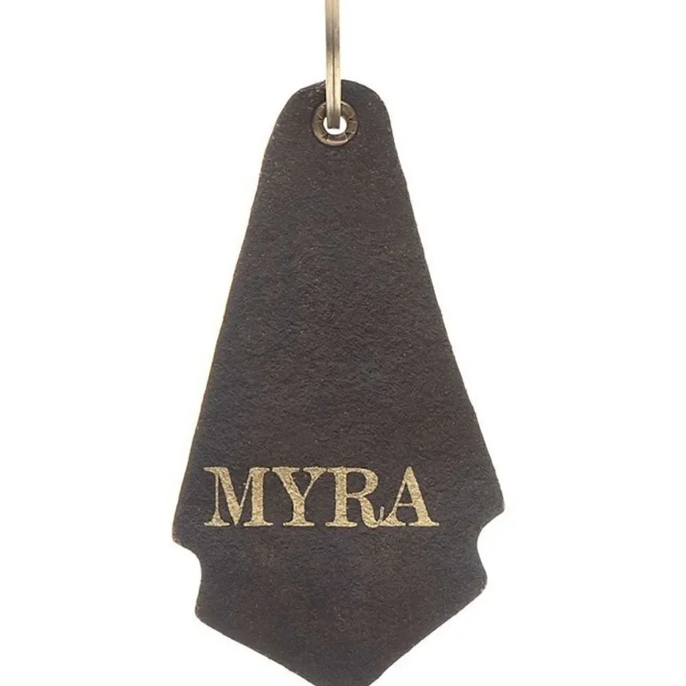 Myra Flowering Love Hand-tooled Key Fob